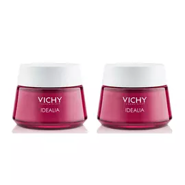 Vichy Комплект Идеалия Дневной крем-уход для нормальной и комбинированной кожи, 2х50 мл (Vichy, Idealia)
