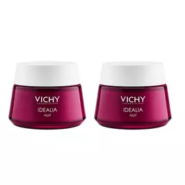 Vichy Комплект Идеалия Ночной Восстанавливающий уход, 2х50 мл (Vichy, Idealia)
