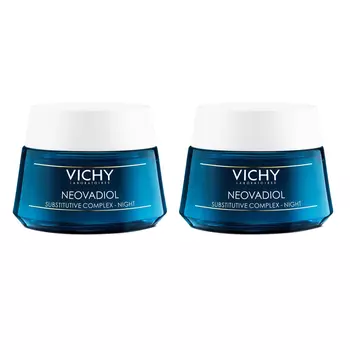 Vichy Комплект Неовадиол Компенсирующий ночной комплекс, 2х50 мл (Vichy, Neovadiol)