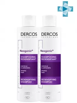 Vichy Комплект Неоженик Шампунь для повышения густоты волос, 2х200 мл (Vichy, Neogenic)