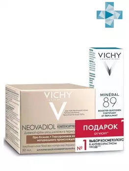 Vichy Набор Neovadiol Компенсирующий комплекс для нормальной и комбинированной кожи 50 мл + Ежедневный гель-сыворотка Mineral 89, 10 мл (Vichy, Neovadiol) (Vichy, Neovadiol)