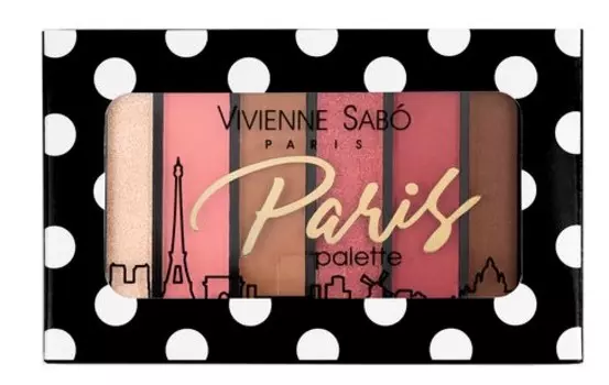 Vivienne Sabo Палетка теней для век мини Eyeshadow Palette mini Paris, 6 г - 04 Montmartre (Vivienne Sabo, Глаза)