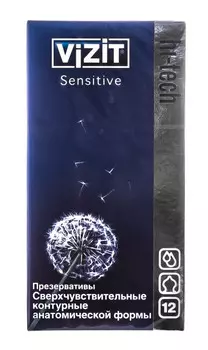 Vizit Презервативы №12 Hi-tech Sensitive (Vizit, )