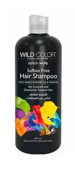 Wildcolor Бессульфатный шампунь с маслом миндаля для окрашенных и поврежденных волос Sulfree Free, 1000 мл (Wildcolor, Уход за волосами)