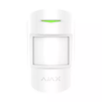 AJAX Датчик движения с микроволновым сенсором, Белый | MotionProtect Plus PIR &amp; microwave motion detector, White