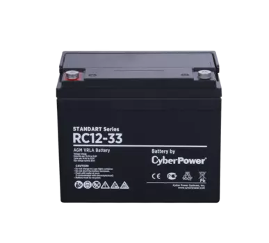 Battery CyberPower Standart series RС 12-33, voltage 12V, capacity (discharge 20 h) 33Ah, max. discharge current (5
