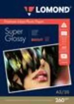 Бумага белый Lomond A3/260г/м2/20л./белый высокоглянцевое, 1103130