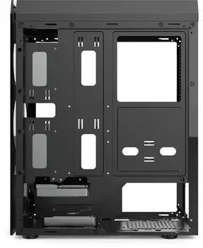 CASE HIPER HG-C106RGB COEUS (ATX, SPCC0.5, USB 3.0+USB2.0, Front 3x120mm RGB Fan, Black)