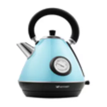 Чайник электрический Kitfort КТ-644-1 1.7л. 2200Вт голубой/черный (корпус: нержавеющая сталь)