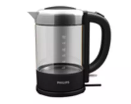 Чайник электрический Philips HD9340 1.5л. 2200Вт черный (корпус: стекло)