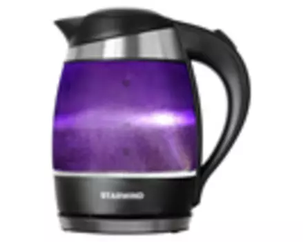 Чайник электрический Starwind SKG2217 1.8л. 2200Вт фиолетовый/черный (корпус: стекло)