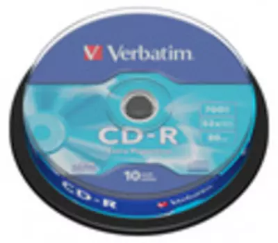 Диск CD-R Verbatim 700Mb 52x DataLife Cake Box (10шт) 43437