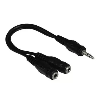 HAMA AV 2xJack 3.5 (f)/Jack 3.5 (m) 0.2м
