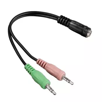 HAMA AV Jack 3.5 (f)/2xJack 3.5 (m)