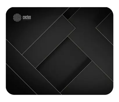 Игровой коврик для мыши Cactus Geometry черный 220x180x2мм