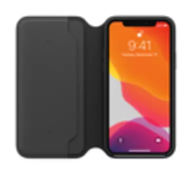 iPhone 11 Pro Leather Folio - Black