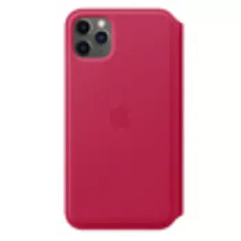 iPhone 11 Pro Max Leather Folio - Raspberry