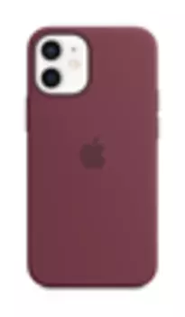 iPhone 12 mini Silicone Case with MagSafe - Plum