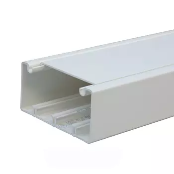 Кабель-канал 20x12.5мм, без перегородки, с крышкой, длина 2.10м, цвет белый