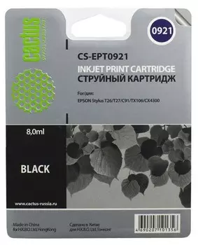 Картридж черный Cactus CS-EPT0921