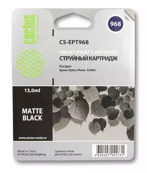 Картридж черный Cactus CS-EPT968