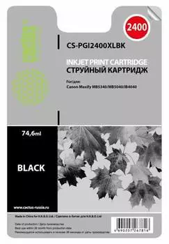 Картридж черный Cactus CS-PGI2400XLBK