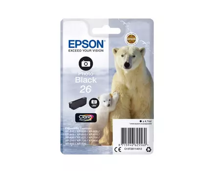 Картридж черный Epson C13T26114012