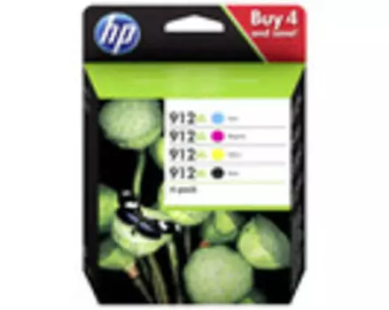 Картридж черный, голубой, пурпурный, желтый HP Inc. 912, 3YP34AE