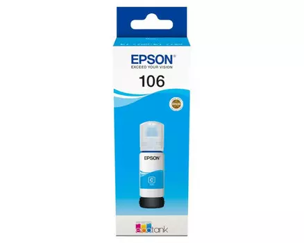 Картридж голубой Epson 106, C13T00R240