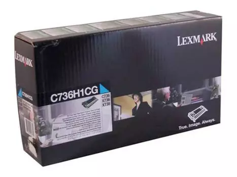 Картридж голубой Lexmark C736H1CG