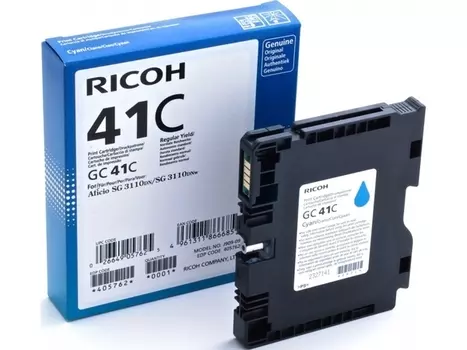 Картридж голубой Ricoh GC 41C, 405762