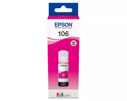 Картридж пурпурный Epson 106, C13T00R340