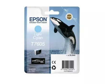 Картридж светло-голубой Epson C13T76054010