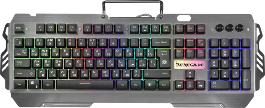 Клавиатура Defender Renegade GK-640DL 45640, цвет темно-серый