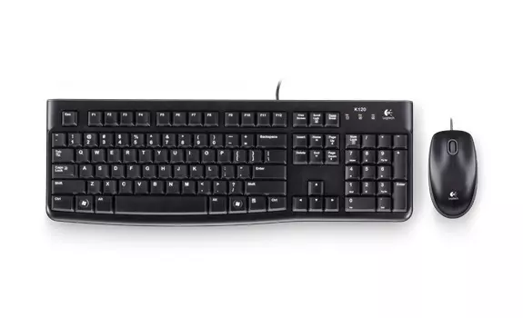 Клавиатура+мышь Logitech MK120 920-002561, цвет черный