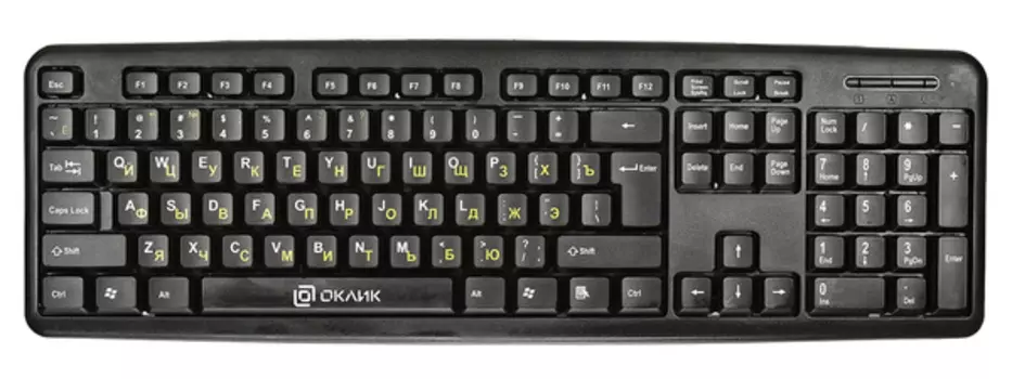 Клавиатура Oklick KB 130M 337077, цвет черный