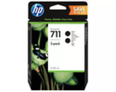 Комплект картриджей черный HP Inc. 711, P2V31A