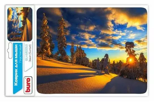 Коврик для мыши BURO BU-M10053, рисунок/закат