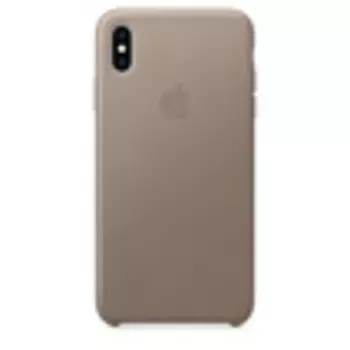 Кожаный чехол Apple Leather Case для iPhone XS Max, цвет (Taupe) платиново-серый Apple iPhone XS Max Leather Case