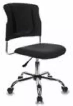 Кресло Бюрократ CH-322SXN/BLACK спинка динамичная поддержка черный 26-28 крестовина хром