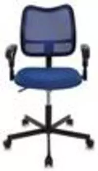 Кресло Бюрократ CH-799M/BL/TW-10 спинка сетка синий сиденье синий TW-10 крестовина металл