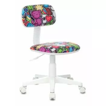 Кресло детское Бюрократ CH-W201NX мультиколор маскарад крестовина пластик пластик белый