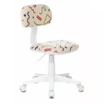 Кресло детское Бюрократ CH-W201NX песочный Sticks 02 крестовина пластик пластик белый