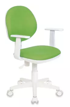 Кресло детское Бюрократ CH-W356AXSN/15-118 салатовый 15-118 колеса белый/салатовый (пластик белый)