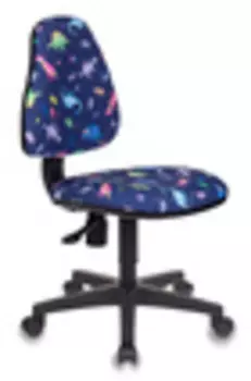 Кресло детское Бюрократ KD-4/DINO-BL синий динозаврики