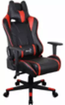Кресло для геймера Aerocool AC220 AIR-BR, черно-красное, с перфорацией, до 150 кг, размер 66х63х125/133 см
