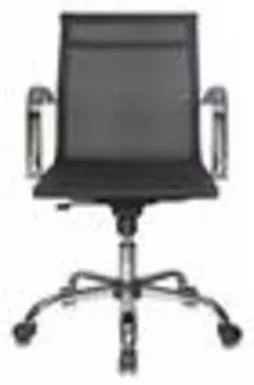 Кресло руководителя Бюрократ CH-993-LOW/M01 низкая спинка черный M01 сетка крестовина хром