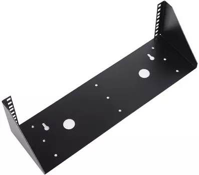 Кронштейн телекоммуникационный ЦМО КНО-В-2U-9005 настен. 2U 19" 96мм нагр.:30кг черный (упак.:1шт)