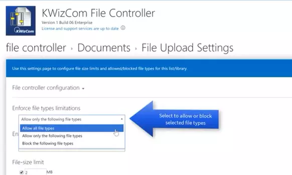 KWizCom File Controller App