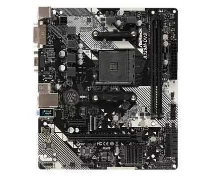 Материнская плата ASRock AM4 AMD A320 A320M-DVS R4.0